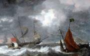 Bonaventura Peeters Sea storm with sailing ships china oil painting artist